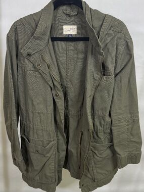 Women’s Olive Utility Anorak Jacket